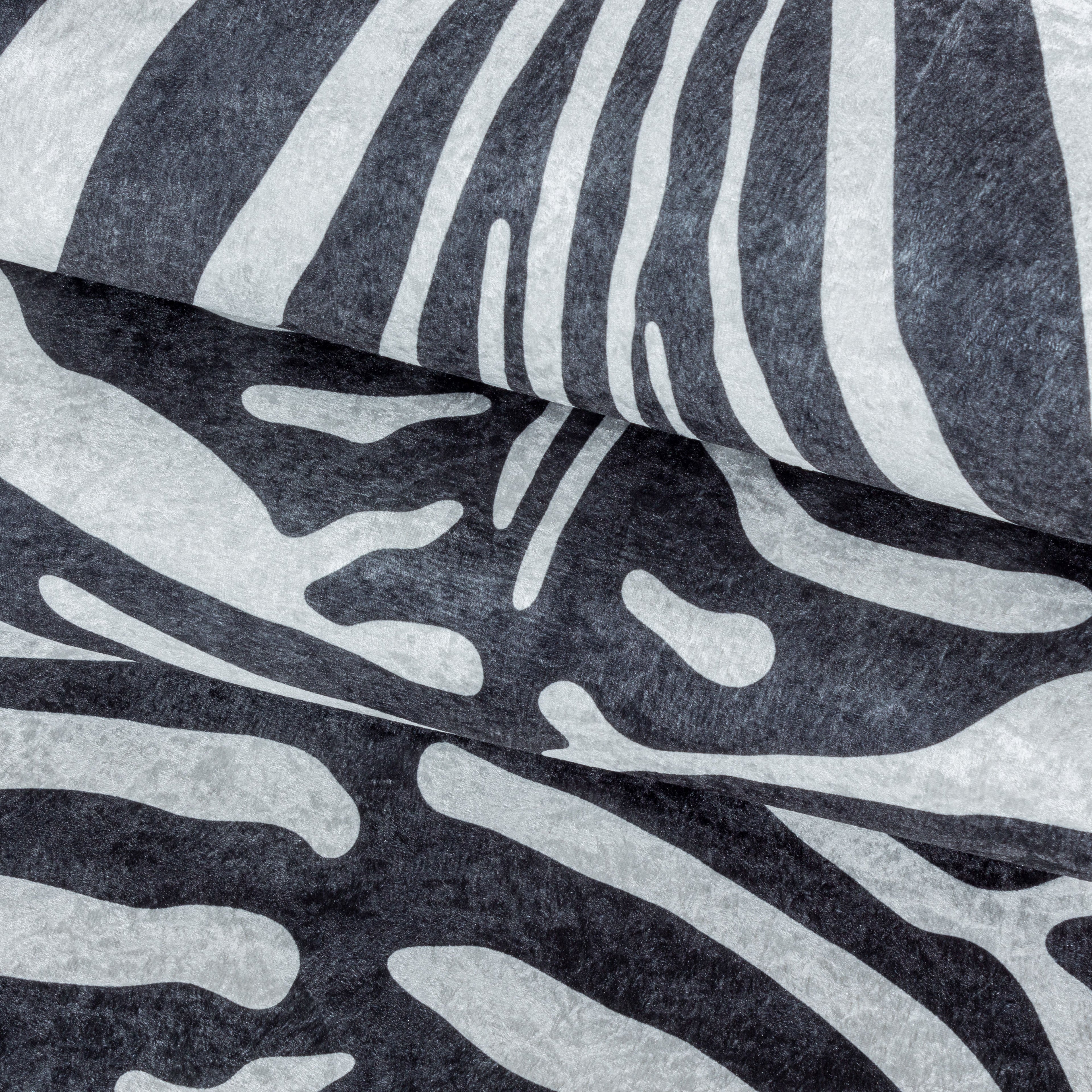 ETOSHA - Tapis imitation peau zèbre noir - ETO4111NOI ETOSHA