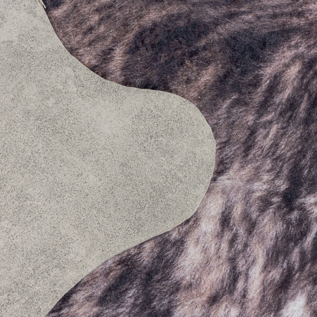 ETOSHA - Tapis imitation peau effet moucheté marron - ETO4113MAR ETOSHA
