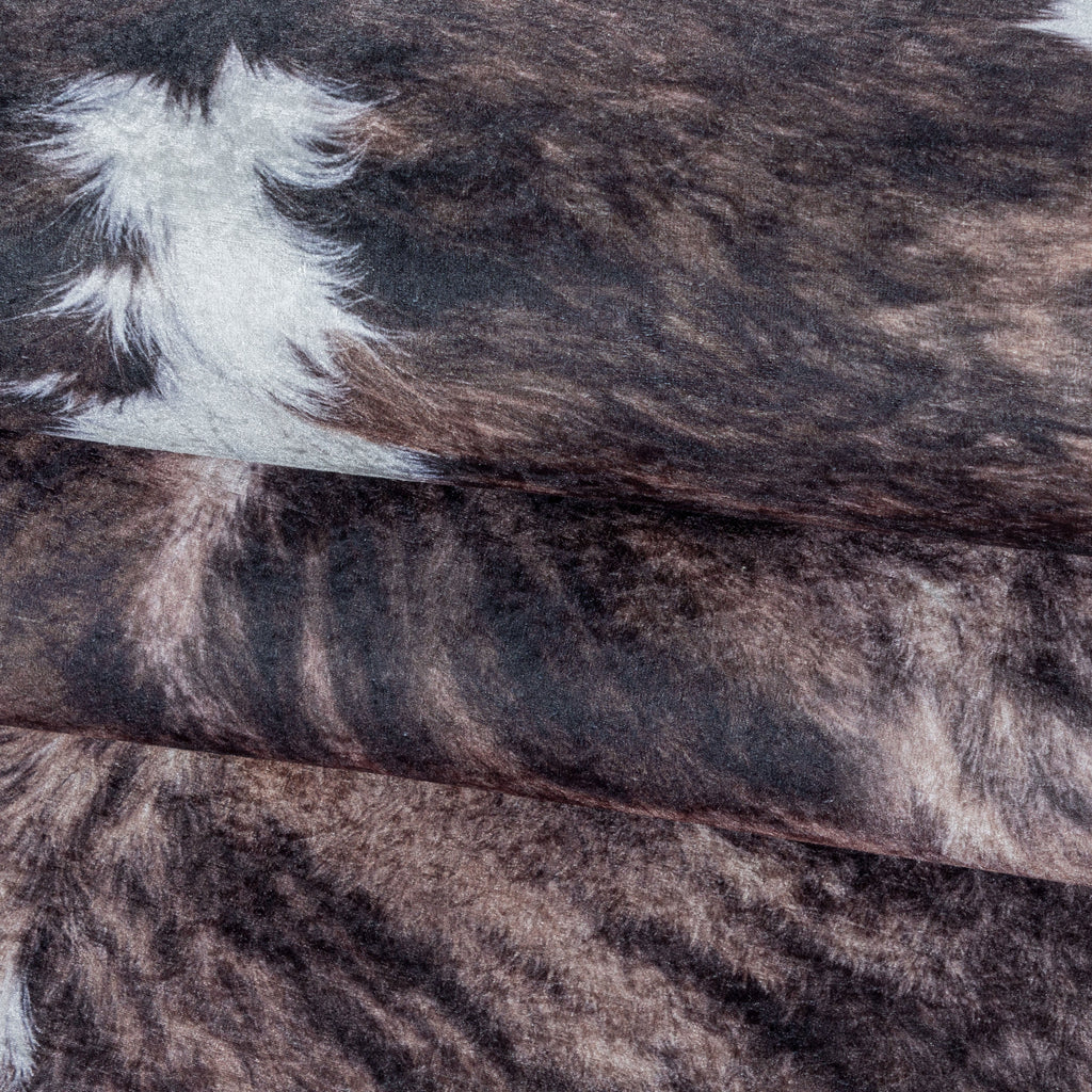 ETOSHA - Tapis imitation peau effet moucheté marron - ETO4113MAR ETOSHA