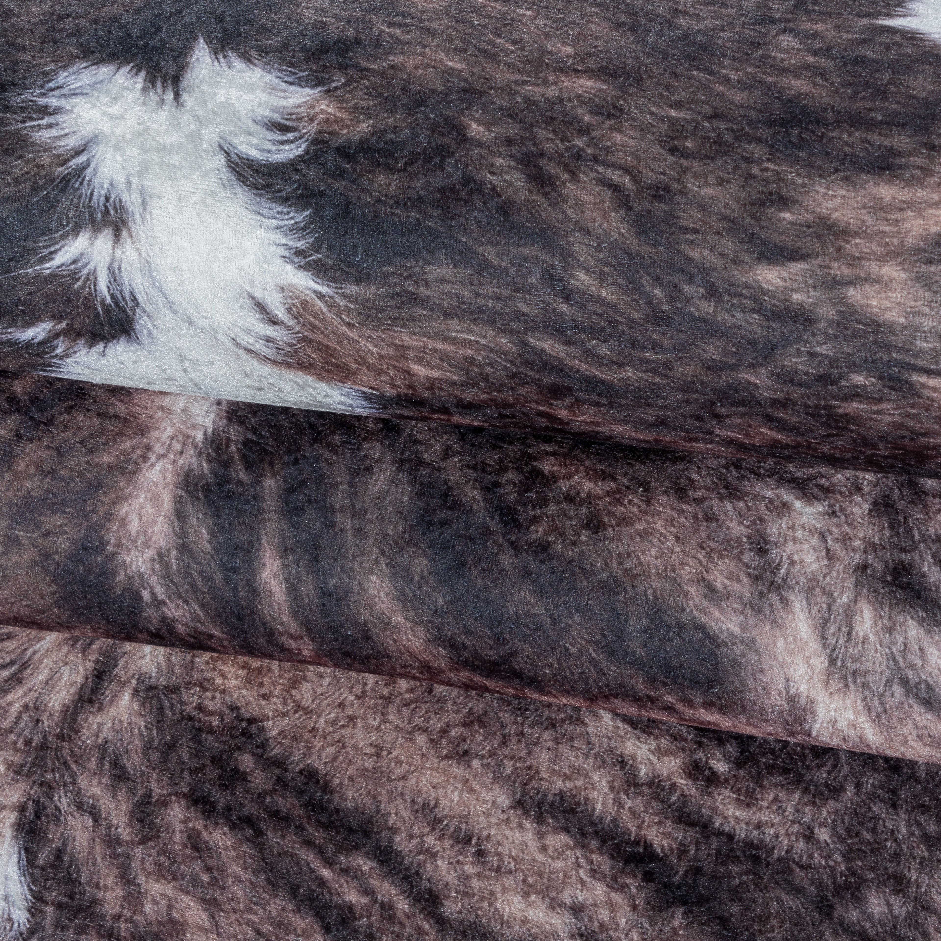 ETOSHA - Tapis imitation peau effet moucheté marron - ETO4113MAR ETOSHA