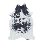 ETOSHA - Tapis imitation peau vache noir - ETO4114NOI ETOSHA
