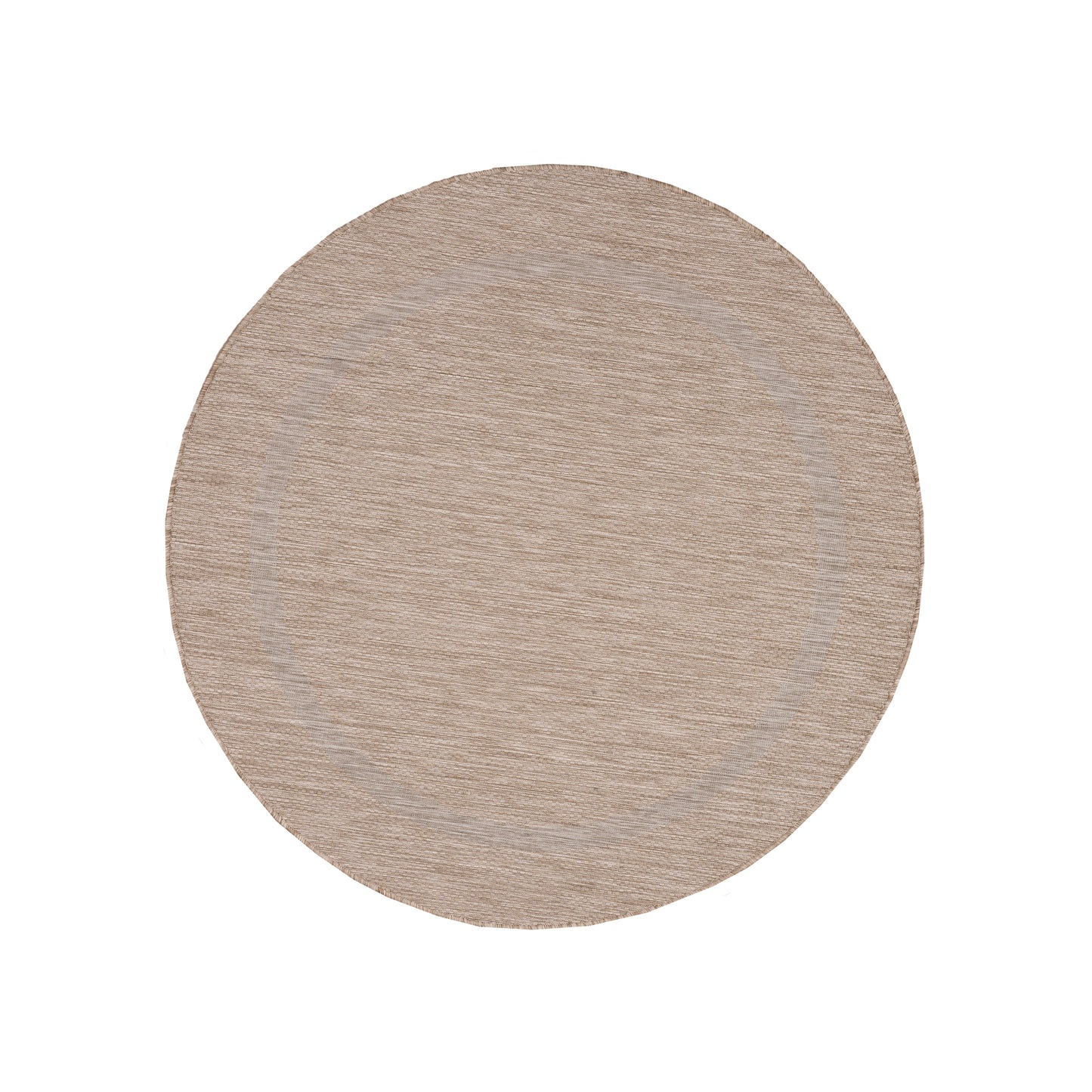 FARO - Tapis intérieur extérieur rond à motif - FAR4311BEI
