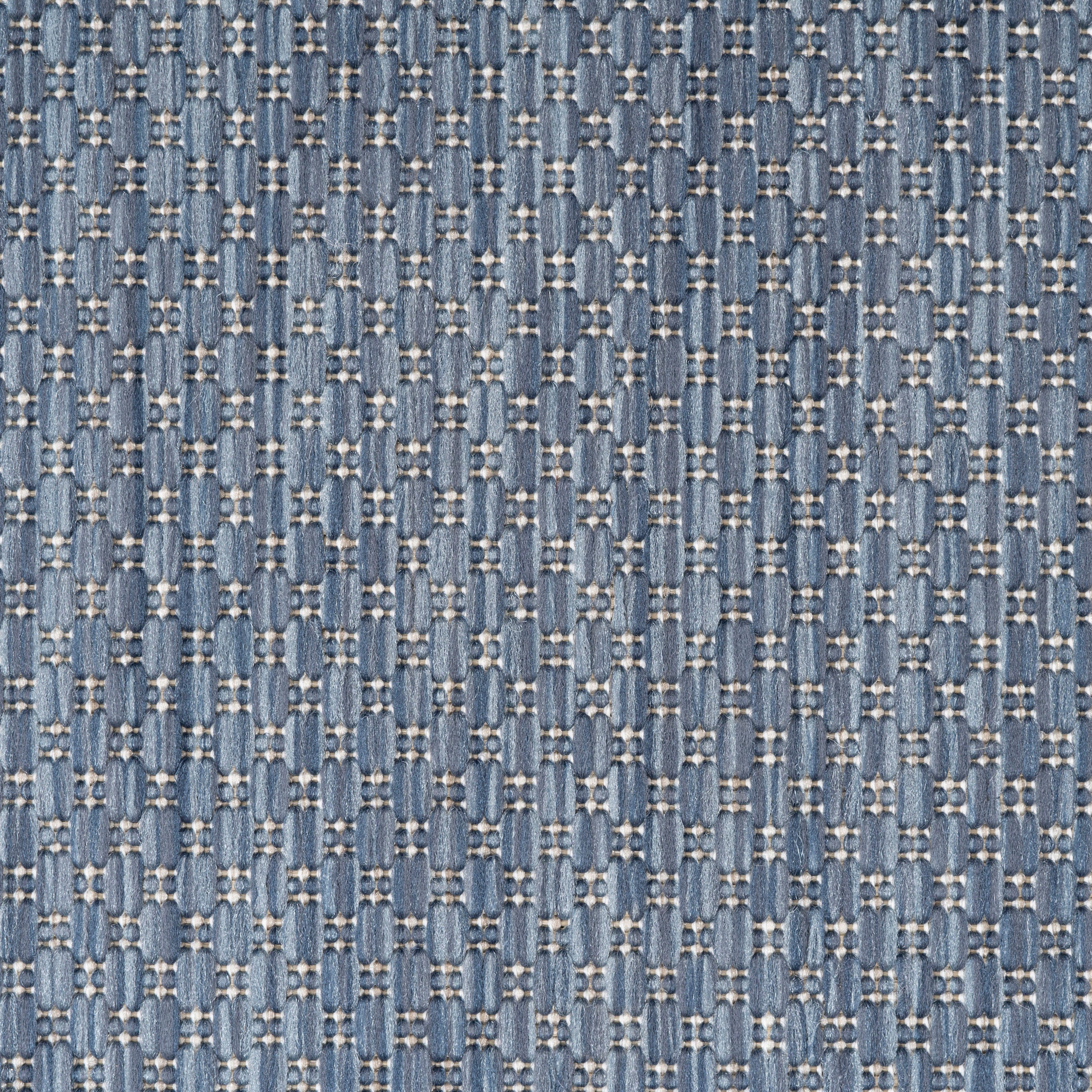 FARO - Tapis intérieur extérieur rond à motif - FAR4311BLE