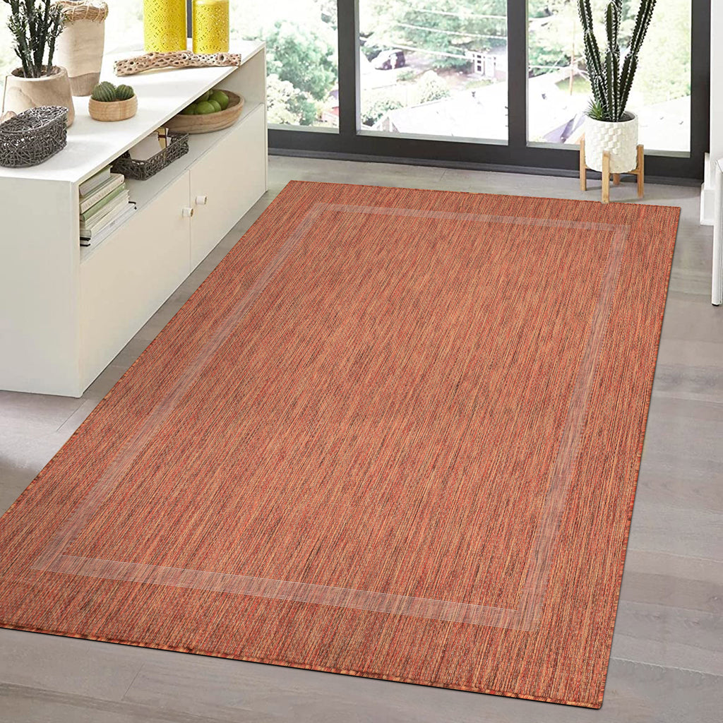 FARO - Tapis intérieur extérieur à motif - FAR4311BRU