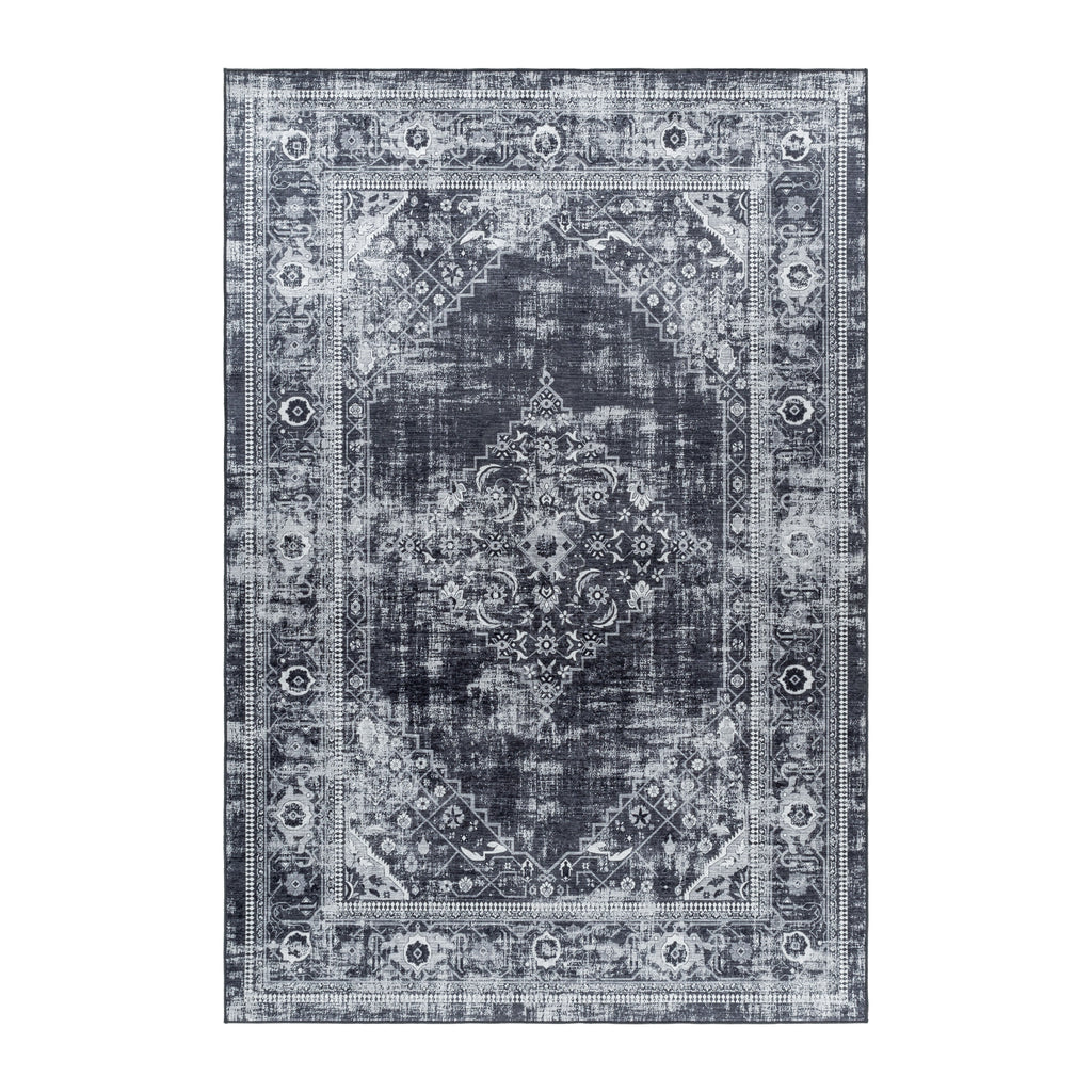 FIESTA - Tapis oriental effet vieilli noir - FIE4301NOI FIESTA