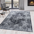 FIESTA - Tapis oriental effet vieilli noir - FIE4301NOI FIESTA