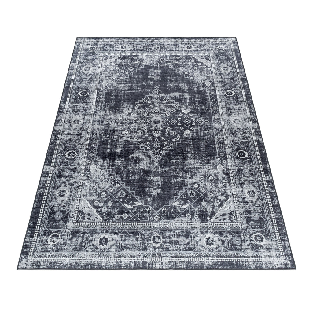 FIESTA - Tapis oriental effet vieilli noir - FIE4301NOI FIESTA