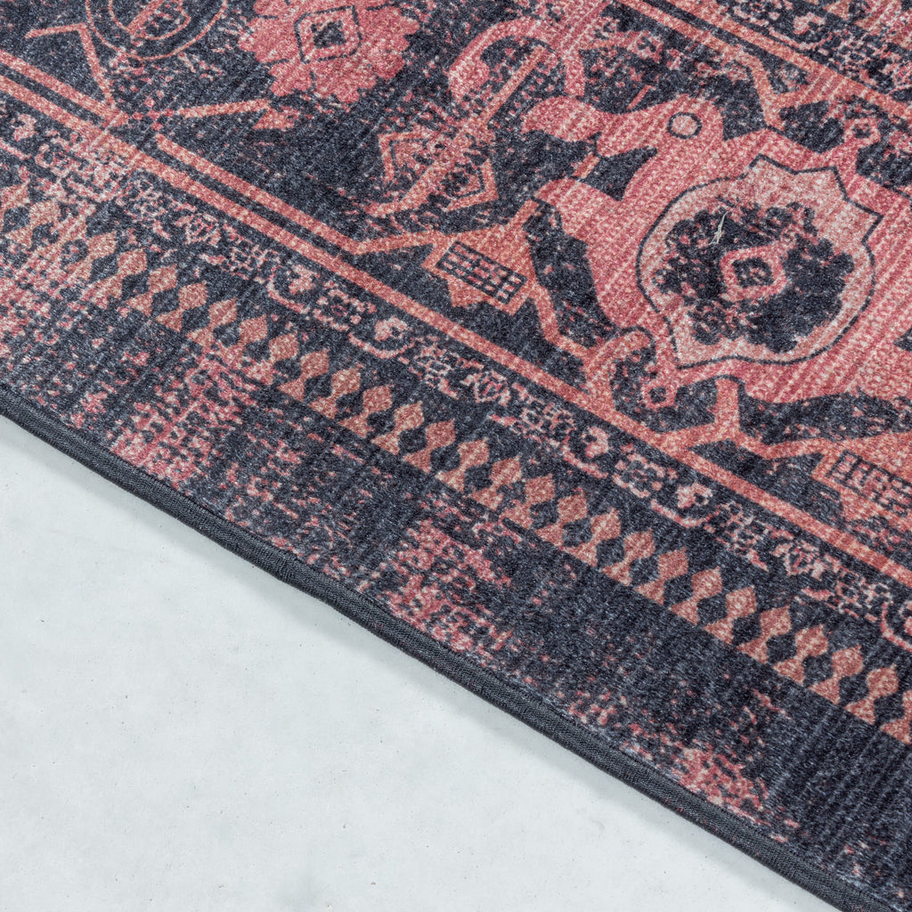 FIESTA - Tapis oriental effet vieilli rouge - FIE4301ROU FIESTA