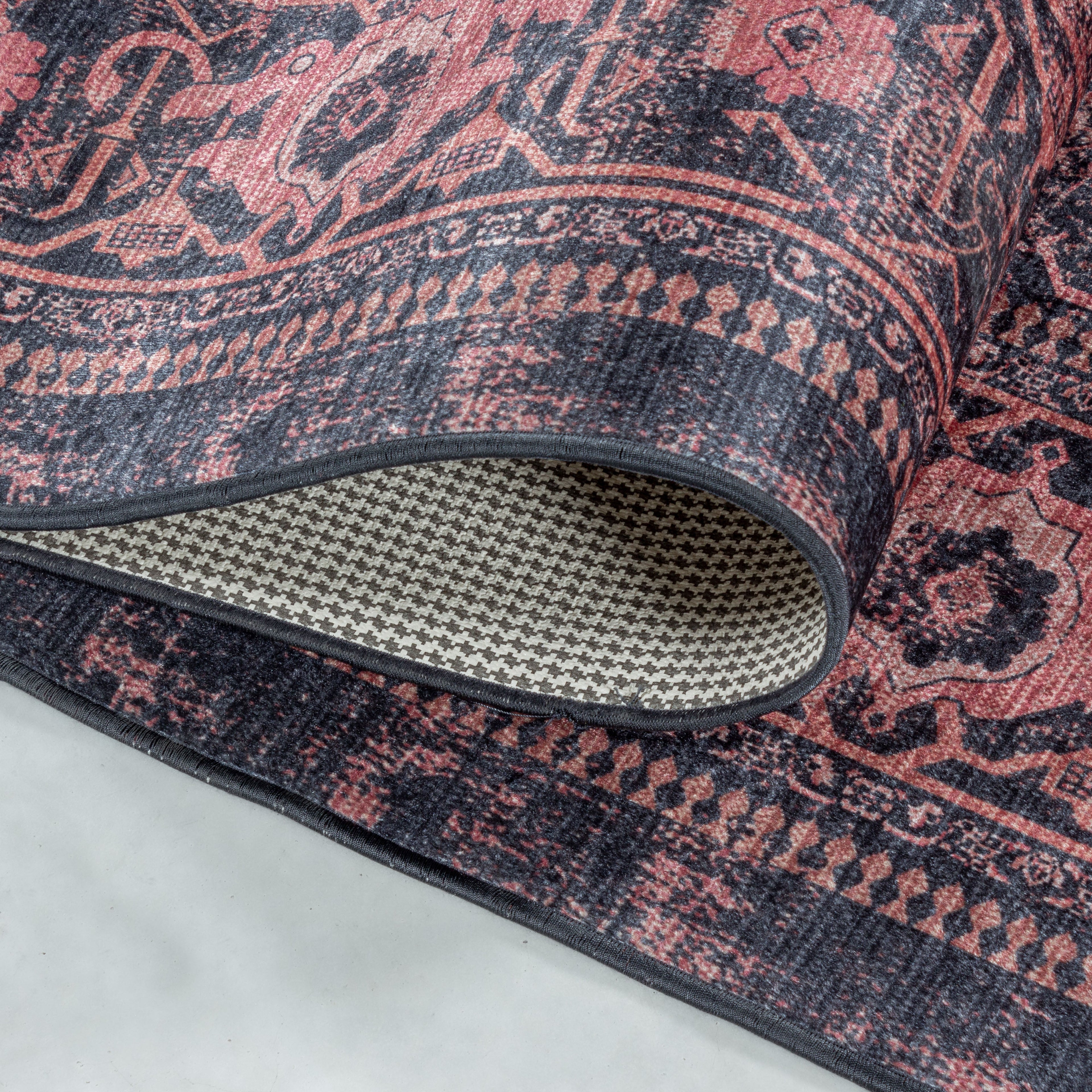 FIESTA - Tapis oriental effet vieilli rouge - FIE4301ROU FIESTA