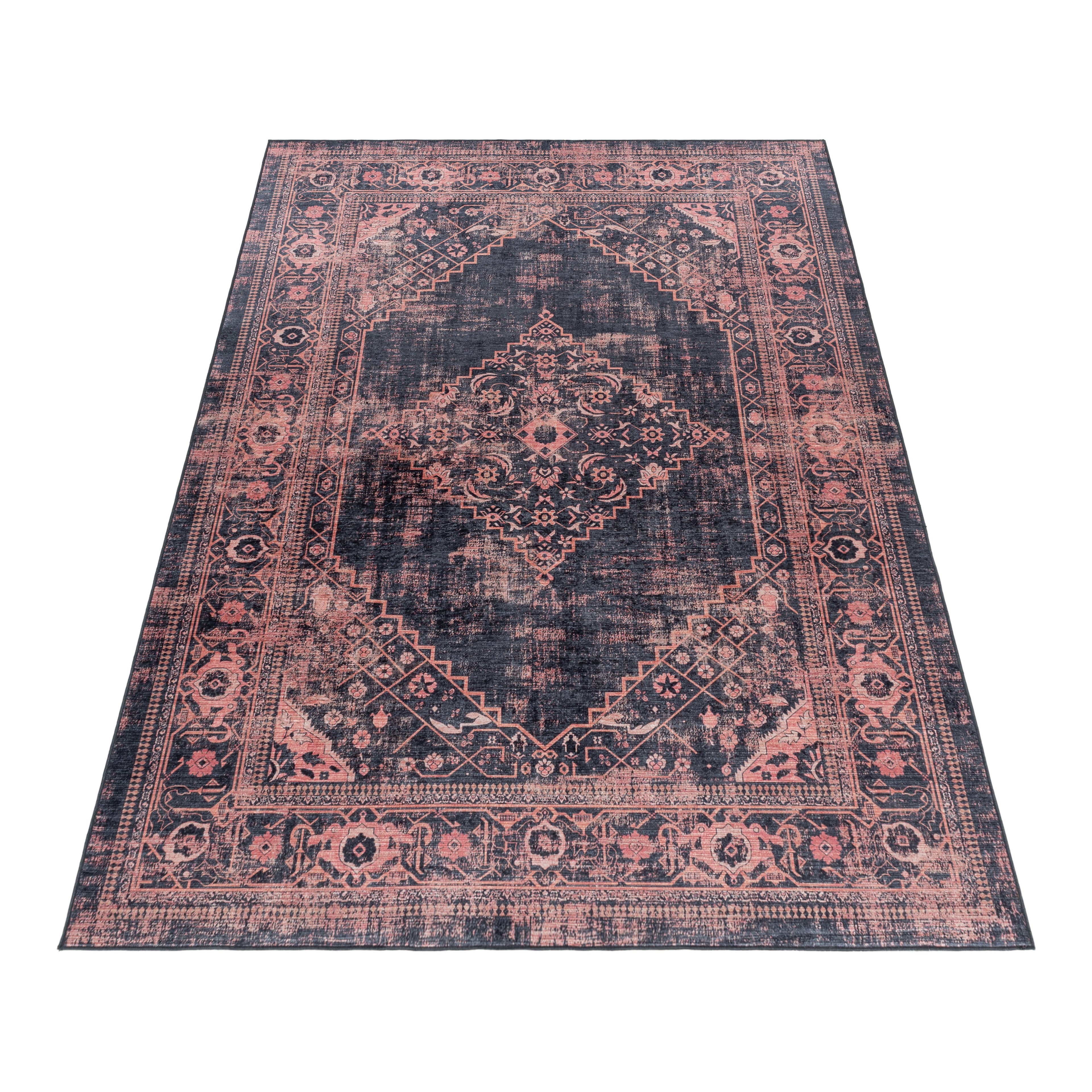 FIESTA - Tapis oriental effet vieilli rouge - FIE4301ROU FIESTA