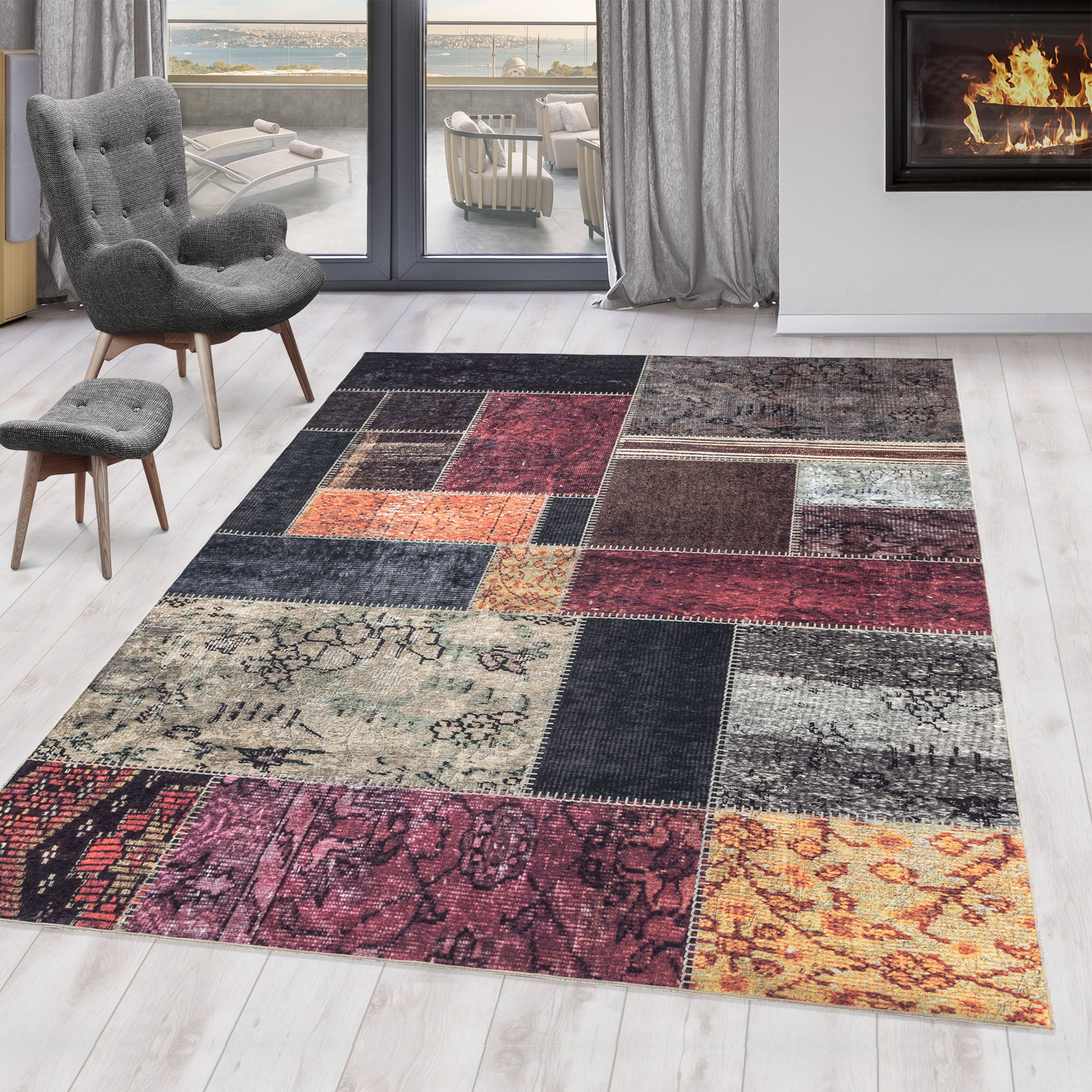 FIESTA - Tapis patchwork multicolore - FIE4302MUL FIESTA