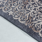 FIESTA - Tapis baroque médaillon noir - FIE4303NOI FIESTA