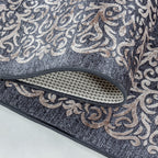 FIESTA - Tapis baroque médaillon noir - FIE4303NOI FIESTA
