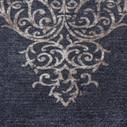 FIESTA - Tapis baroque médaillon noir - FIE4303NOI FIESTA