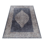 FIESTA - Tapis baroque médaillon noir - FIE4303NOI FIESTA