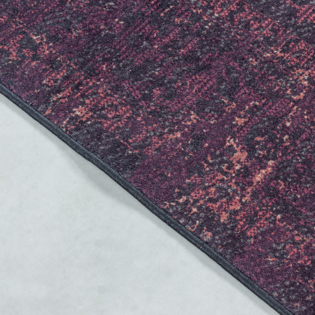 FIESTA - Tapis oriental effet vieilli rouge foncé - FIE4304ROU FIESTA
