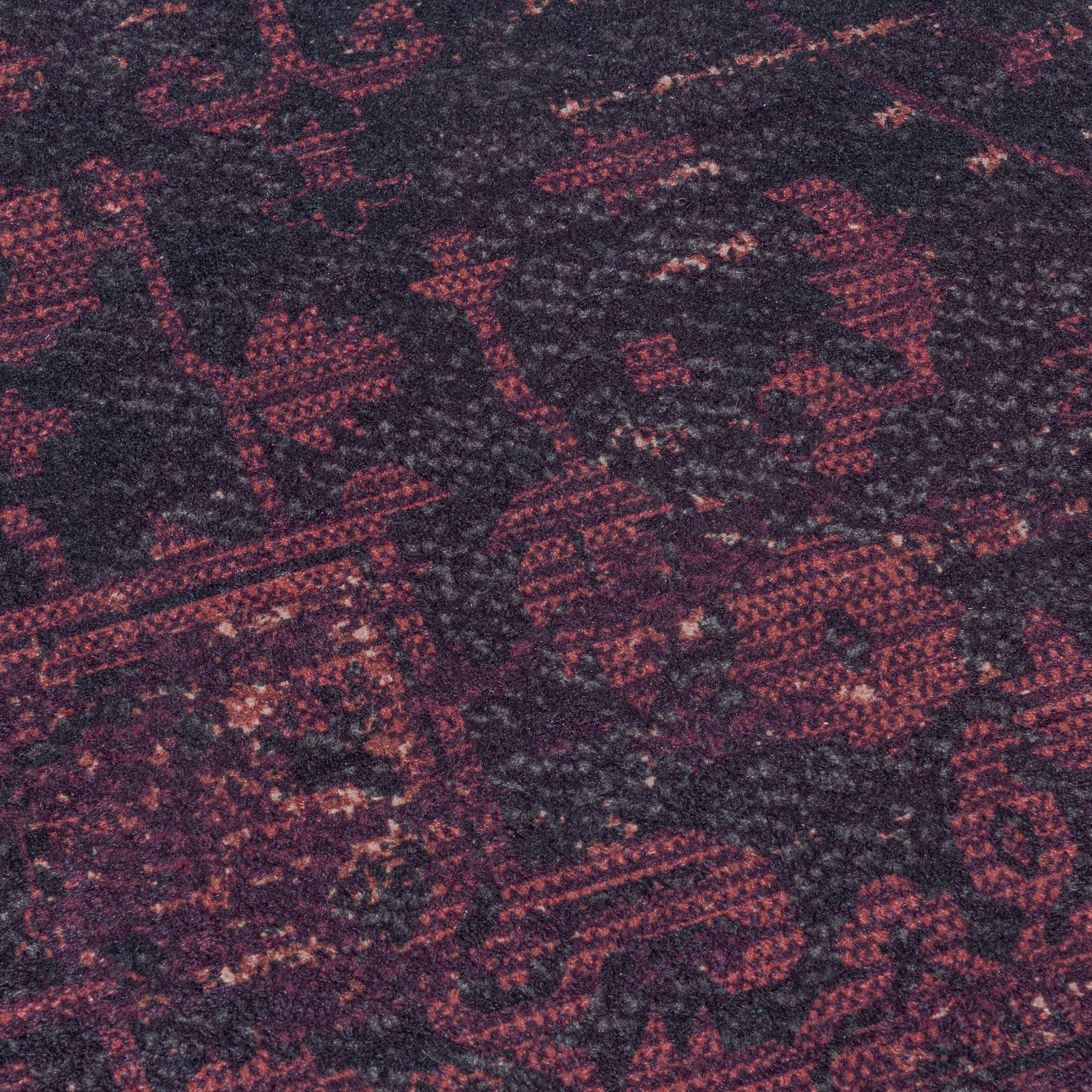 FIESTA - Tapis oriental effet vieilli rouge foncé - FIE4304ROU FIESTA