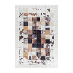 FIESTA - Tapis patchwork imitation peau multicolore - FIE4306BLA FIESTA