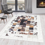 FIESTA - Tapis patchwork imitation peau multicolore - FIE4306BLA FIESTA