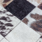 FIESTA - Tapis patchwork imitation peau multicolore - FIE4306BLA FIESTA
