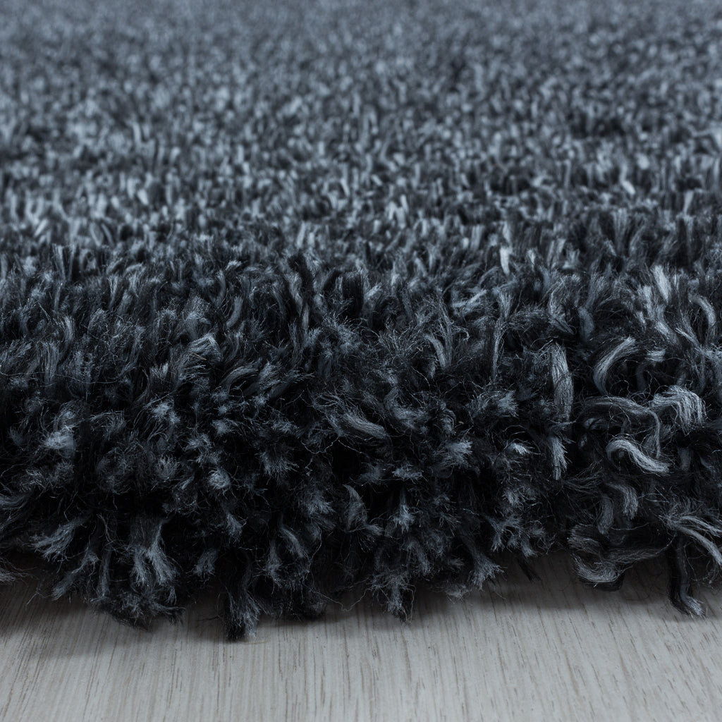 FLUFFY - Tapis Shaggy Rond Uni à Poils Longs - FLU3500ANT