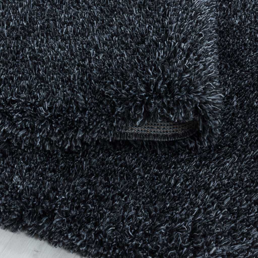 FLUFFY - Tapis Shaggy Rond Uni à Poils Longs - FLU3500ANT