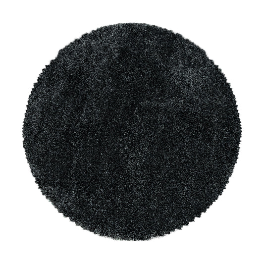 FLUFFY - Tapis Shaggy Rond Uni à Poils Longs - FLU3500ANT