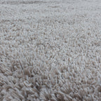 FLUFFY - Tapis Shaggy Rond Uni à Poils Longs - FLU3500BEI