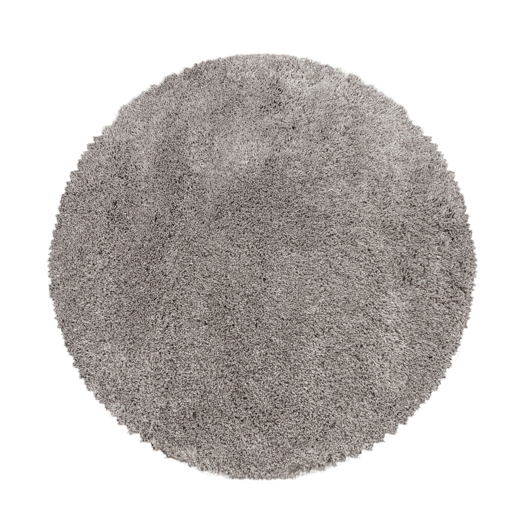 FLUFFY - Tapis Shaggy Rond Uni à Poils Longs - FLU3500BEI