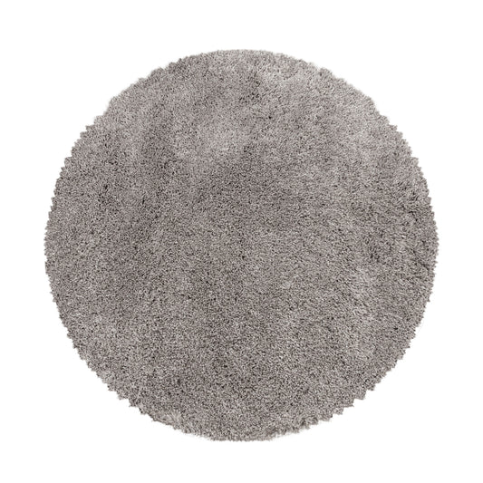 FLUFFY - Tapis Shaggy Rond Uni à Poils Longs - FLU3500BEI