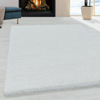 FLUFFY - Tapis Shaggy Uni à Poils Longs - FLU3500BLA