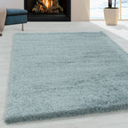 FLUFFY - Tapis Shaggy Uni à Poils Longs - FLU3500BLE