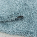 FLUFFY - Tapis Shaggy Rond Uni à Poils Longs - FLU3500BLE