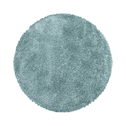FLUFFY - Tapis Shaggy Rond Uni à Poils Longs - FLU3500BLE