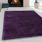 FLUFFY - Tapis Shaggy Uni à Poils Longs - FLU3500LIL