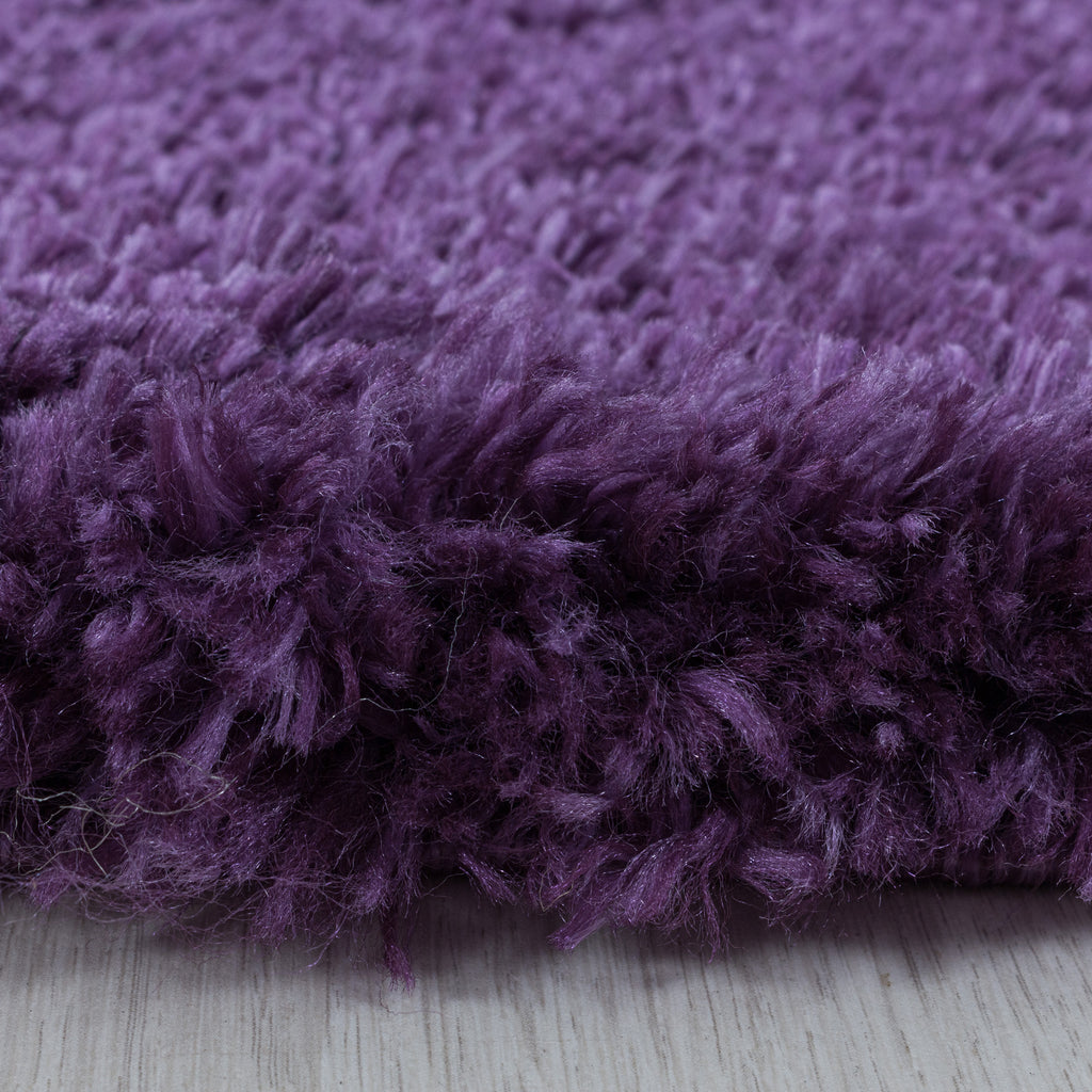 FLUFFY - Tapis Shaggy Uni à Poils Longs - FLU3500LIL