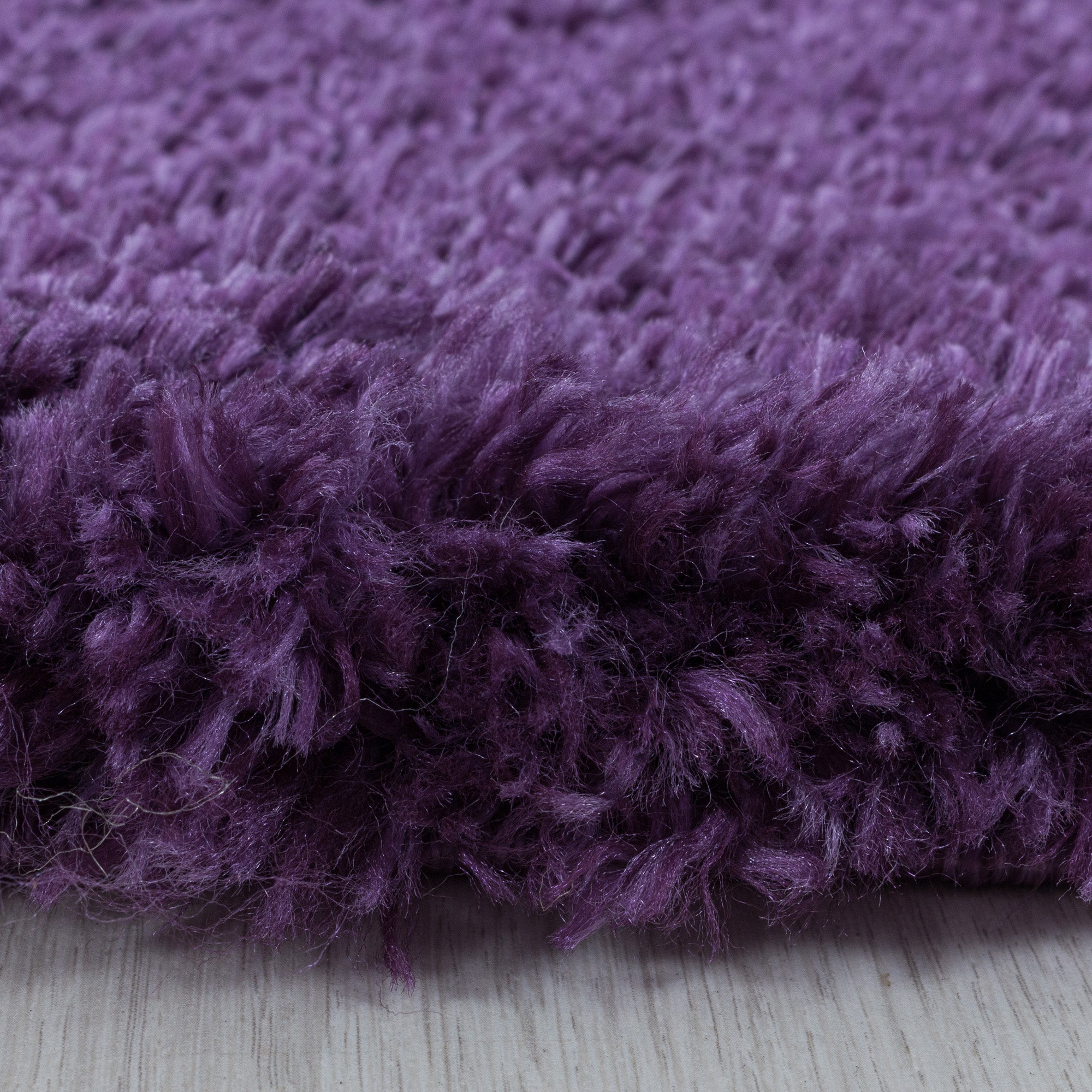 FLUFFY - Tapis Shaggy Rond Uni à Poils Longs - FLU3500LIL