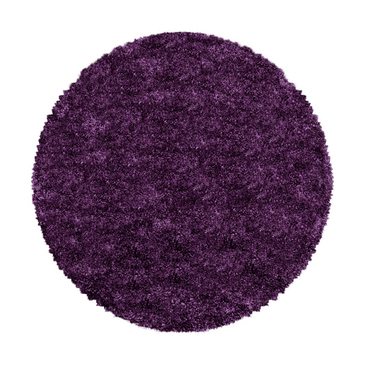 FLUFFY - Tapis Shaggy Rond Uni à Poils Longs - FLU3500LIL