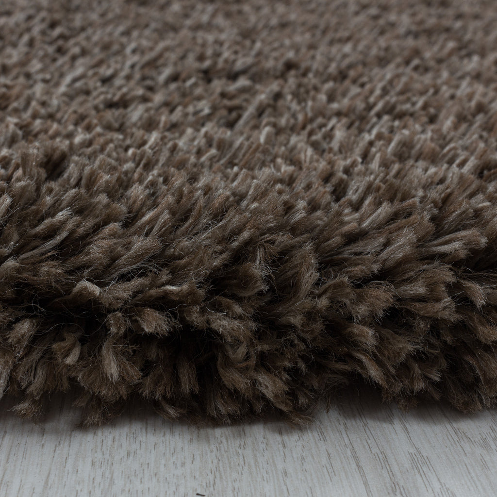 FLUFFY - Tapis Shaggy Rond Uni à Poils Longs - FLU3500MAR
