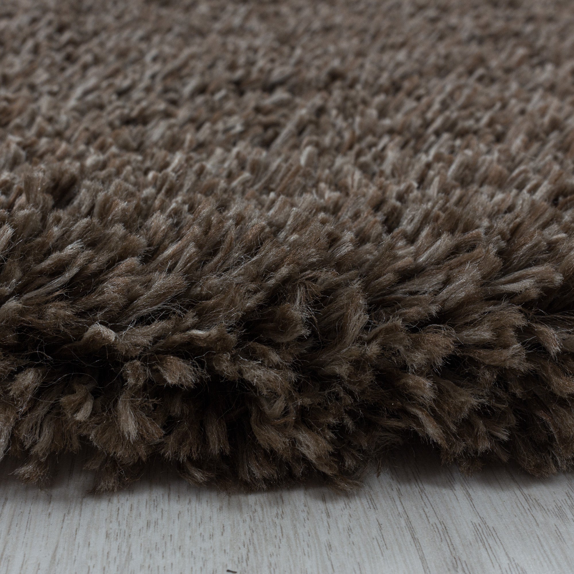FLUFFY - Tapis Shaggy Rond Uni à Poils Longs - FLU3500MAR