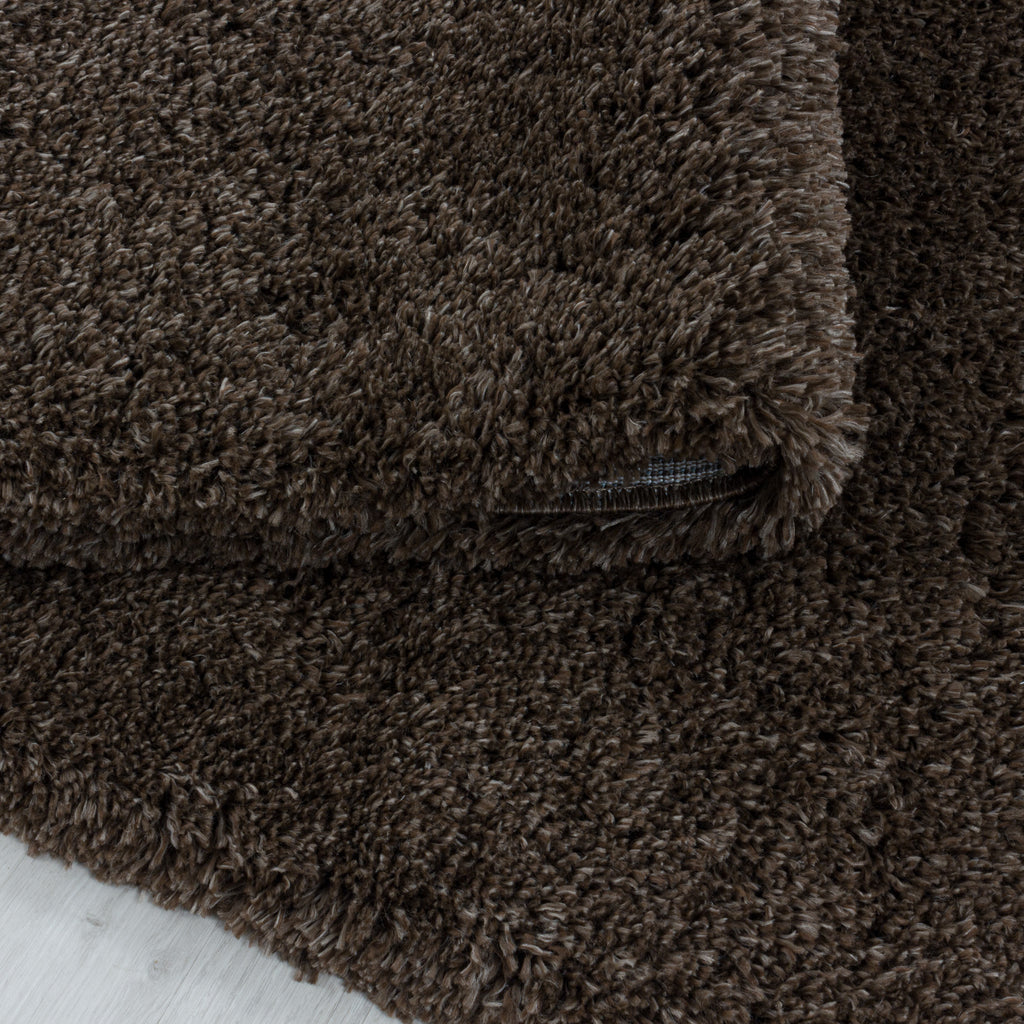 FLUFFY - Tapis Shaggy Rond Uni à Poils Longs - FLU3500MAR