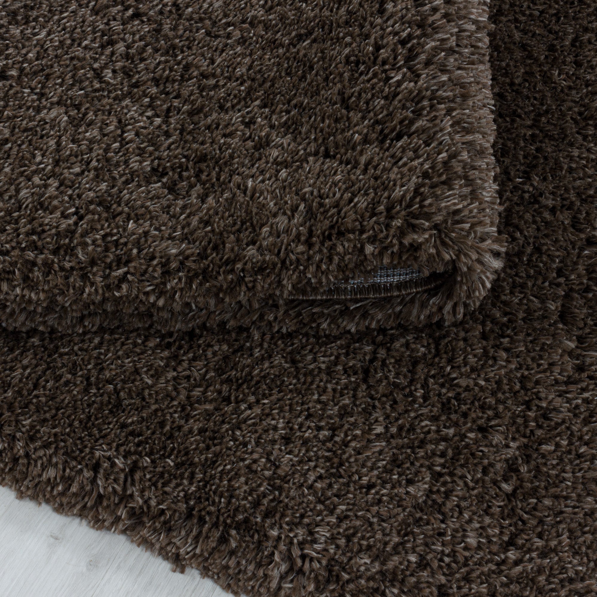 FLUFFY - Tapis Shaggy Rond Uni à Poils Longs - FLU3500MAR
