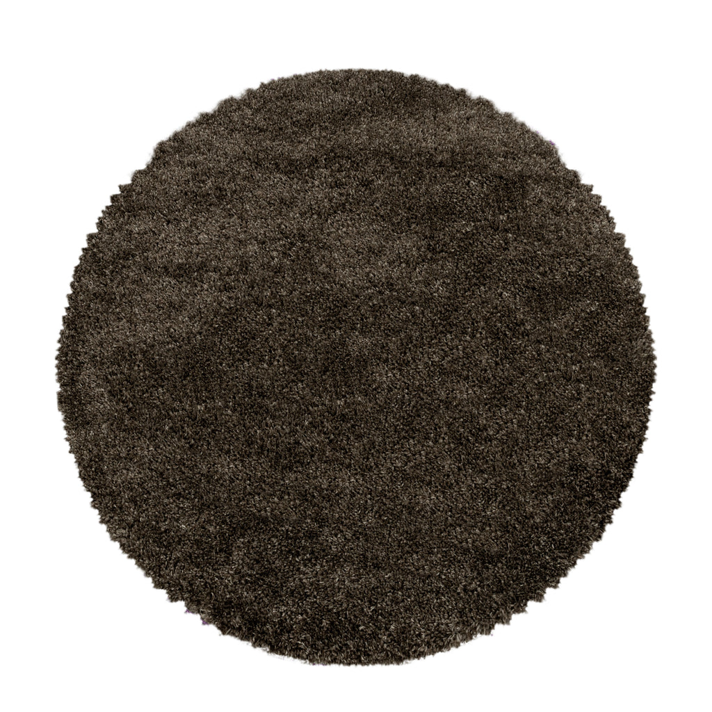FLUFFY - Tapis Shaggy Rond Uni à Poils Longs - FLU3500MAR