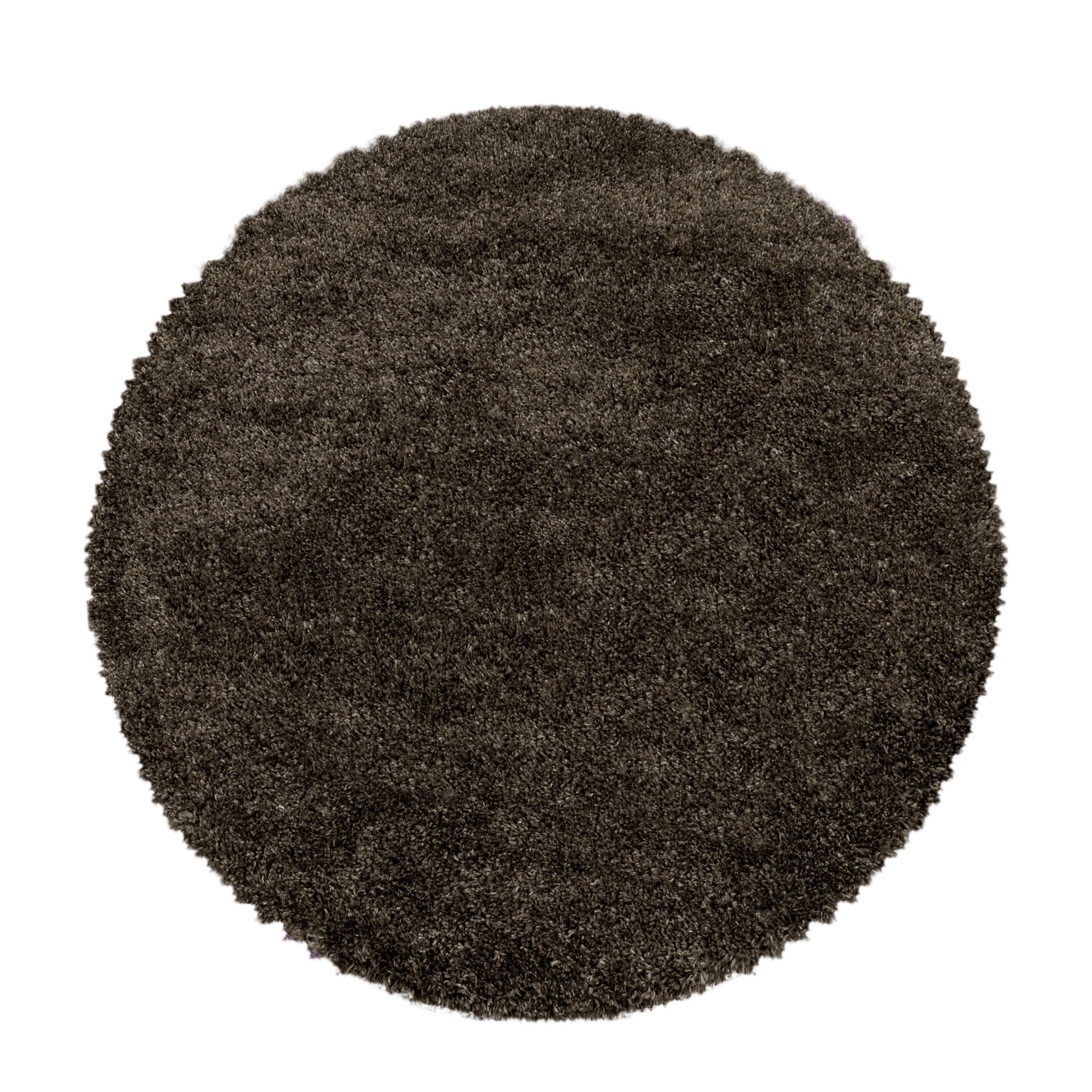 FLUFFY - Tapis Shaggy Rond Uni à Poils Longs - FLU3500MAR