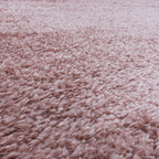 FLUFFY - Tapis Shaggy Rond Uni à Poils Longs - FLU3500ROS