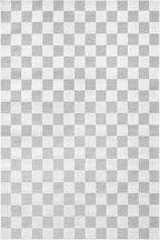 Tapis rectangulaire en motif damier gris et blanc indoor/outdoor - GARDEN Garden