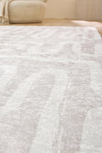 Tapis motif géométrique : GRE753BEI GREGE