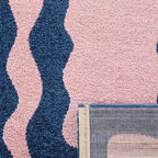 Tapis vintage style année 70 - Bleu - Groovy GROOVY