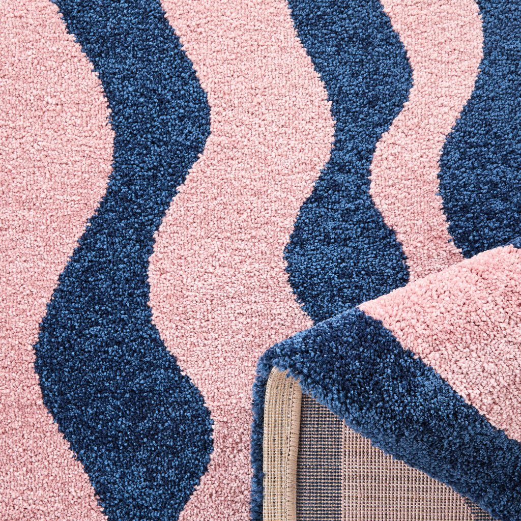 Tapis vintage style année 70 - Bleu - Groovy GROOVY
