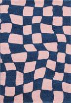 Tapis vintage année 70 - Bleu - Groovy GROOVY